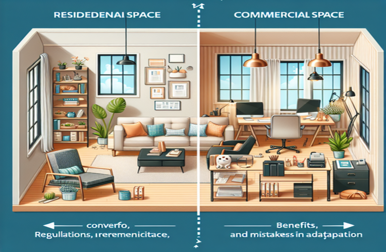 Jak adaptować przestrzeń mieszkalną na lokal użytkowy – poradnik o przepisach zaletach i błędach w adaptacji